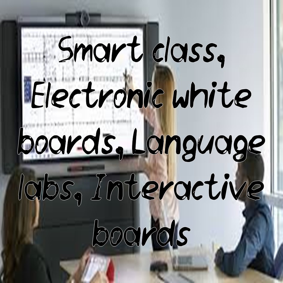 Smart class, Electronic white boards, Interactive boards